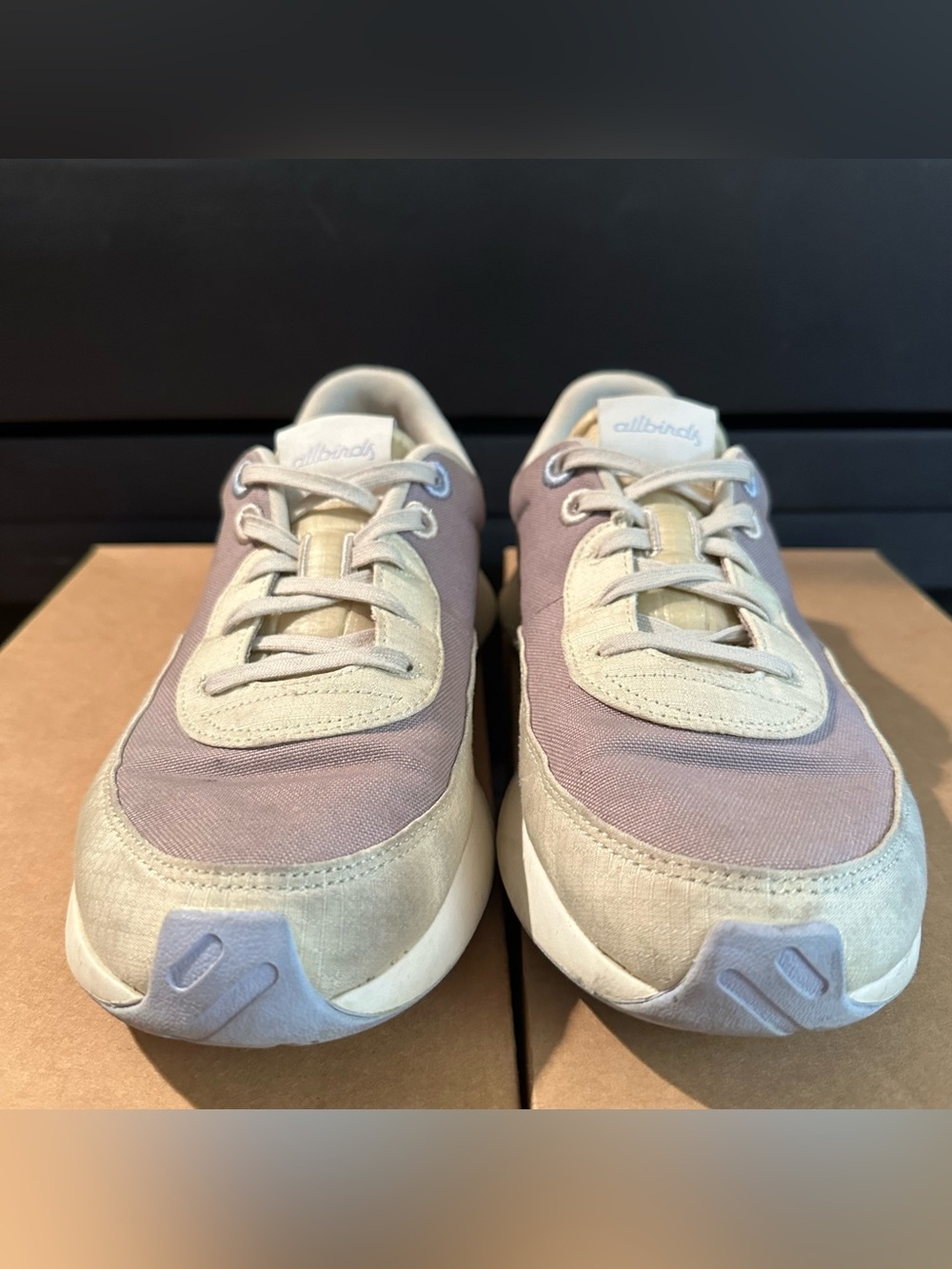 allbirds Men’s Mauve and Sandstone Runner Sneakers